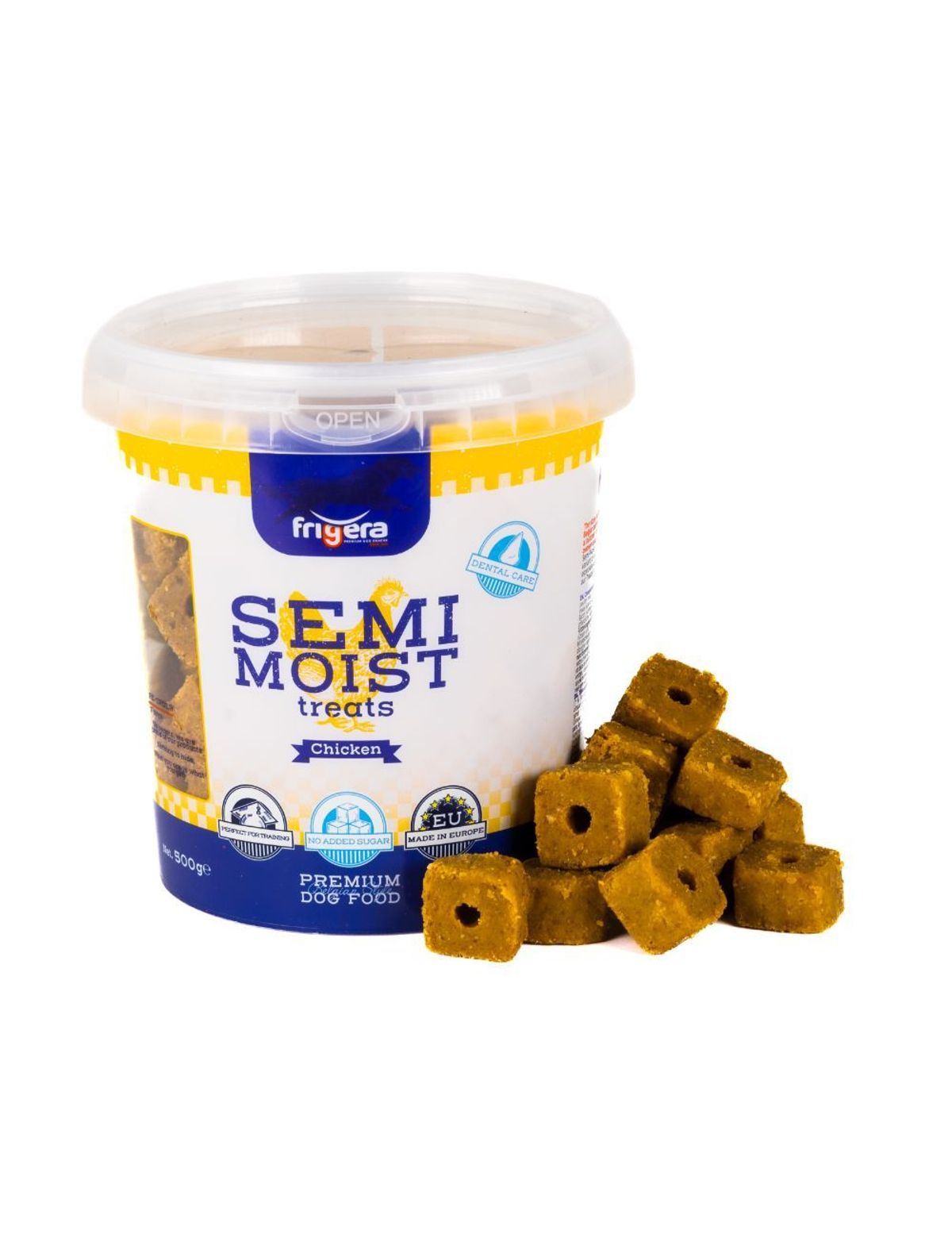 Meldgaard - Frigera Semi-Moist Treats Kylling 500g - Hundegodbidder