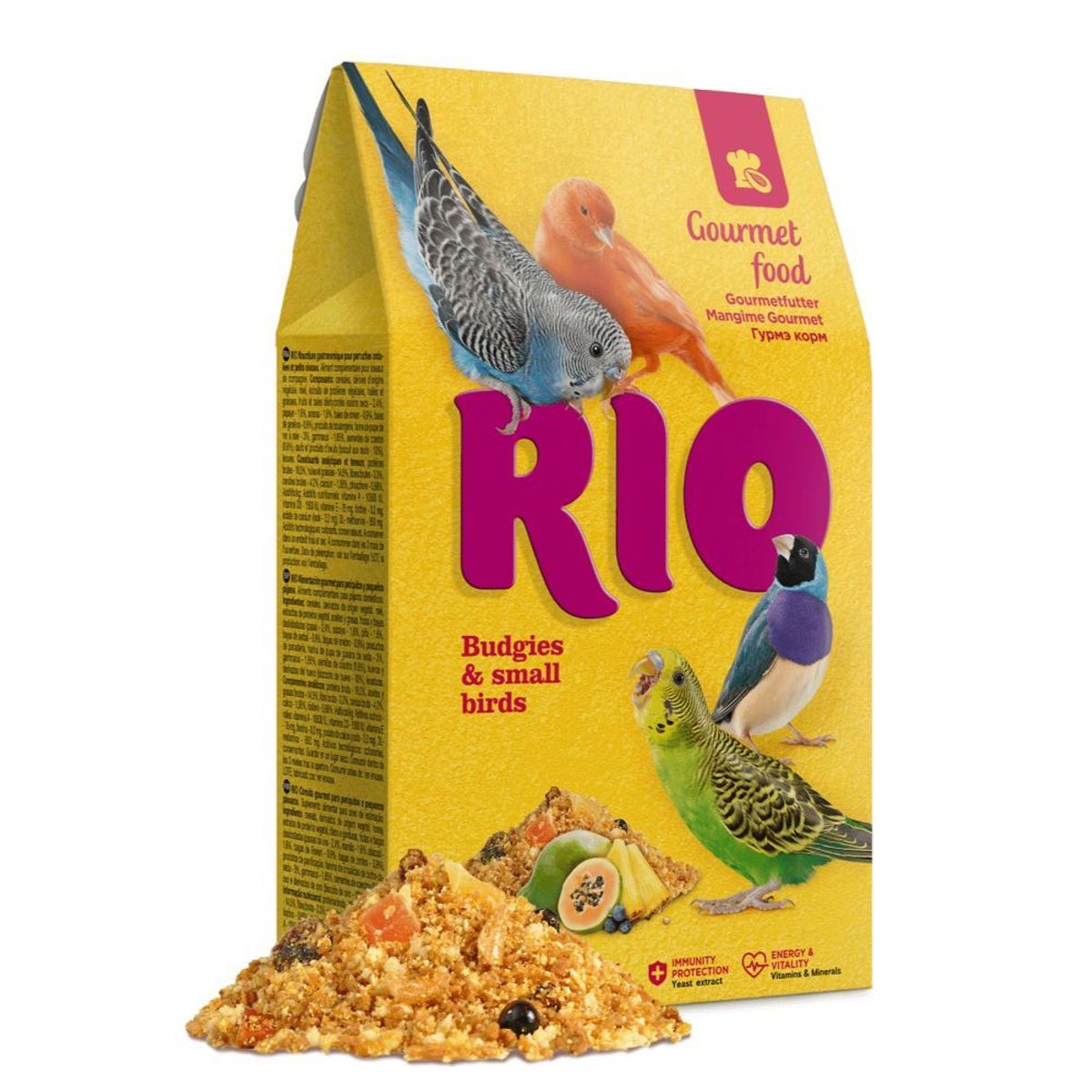 Meldgaard - RIO Gourmet Undulat/Småfugle, 250g - Fuglefoder