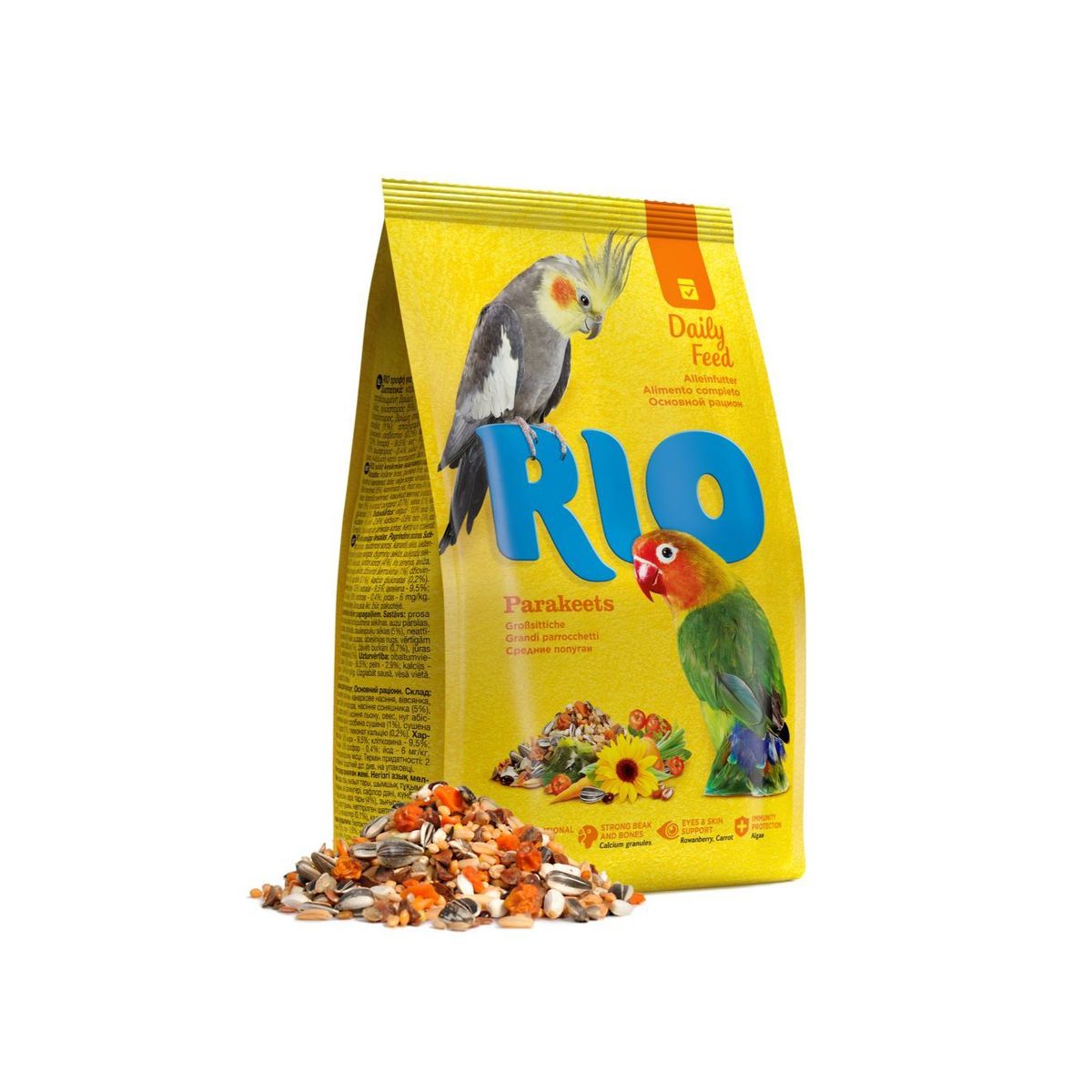 Meldgaard - RIO Parakitfoder, 500 gr - Fuglefoder