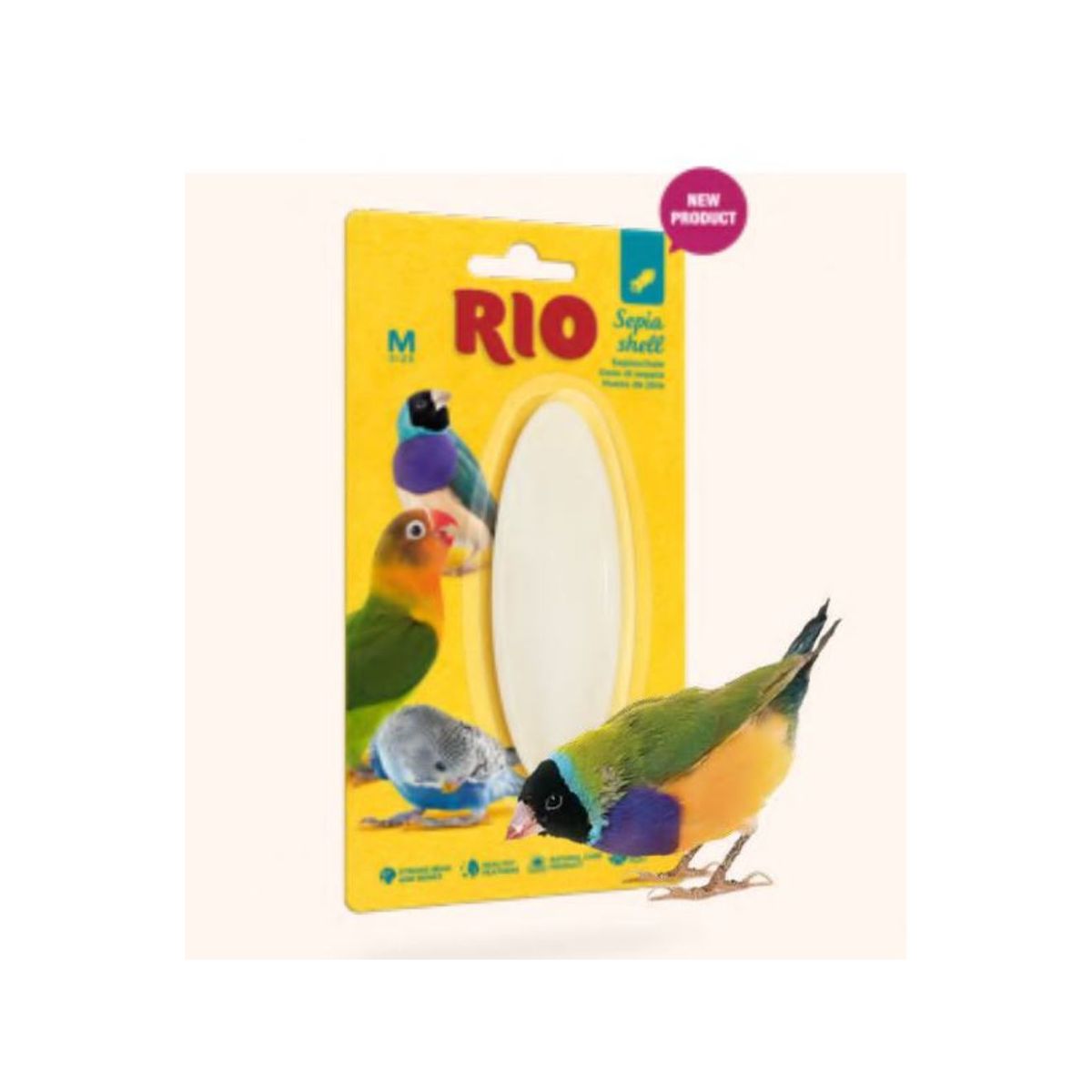 Meldgaard - RIO Sepia skal, Str M - Bird Treats - Det Bedste til Kæledyr