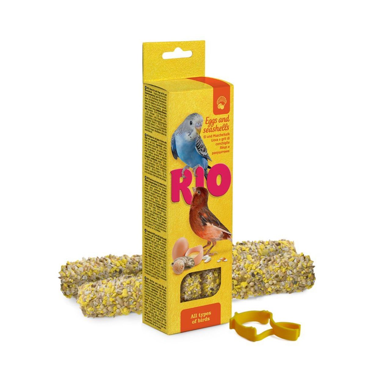 Meldgaard - RIO Sticks m. æg/muslingeskal, Alle fugle 2x40g