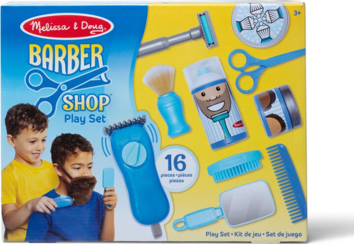 Melissa & Doug - Barberings Legesæt Til Børn - 16 Dele