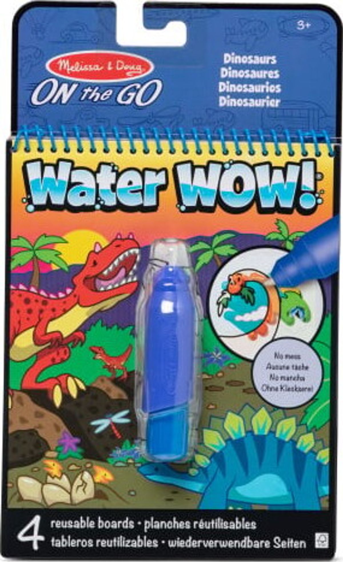 Melissa & Doug - Water Wow Malebog Med Vand - Dinosaurer