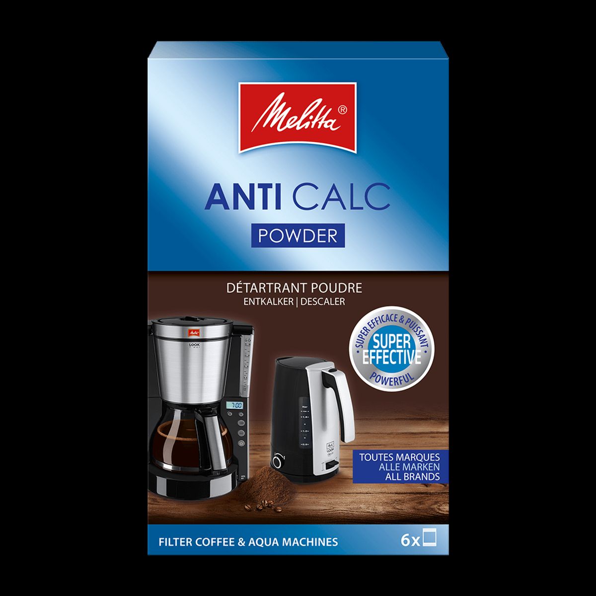 Melitta - Anti Calc - Filterkaffemaskiner (6x20g)