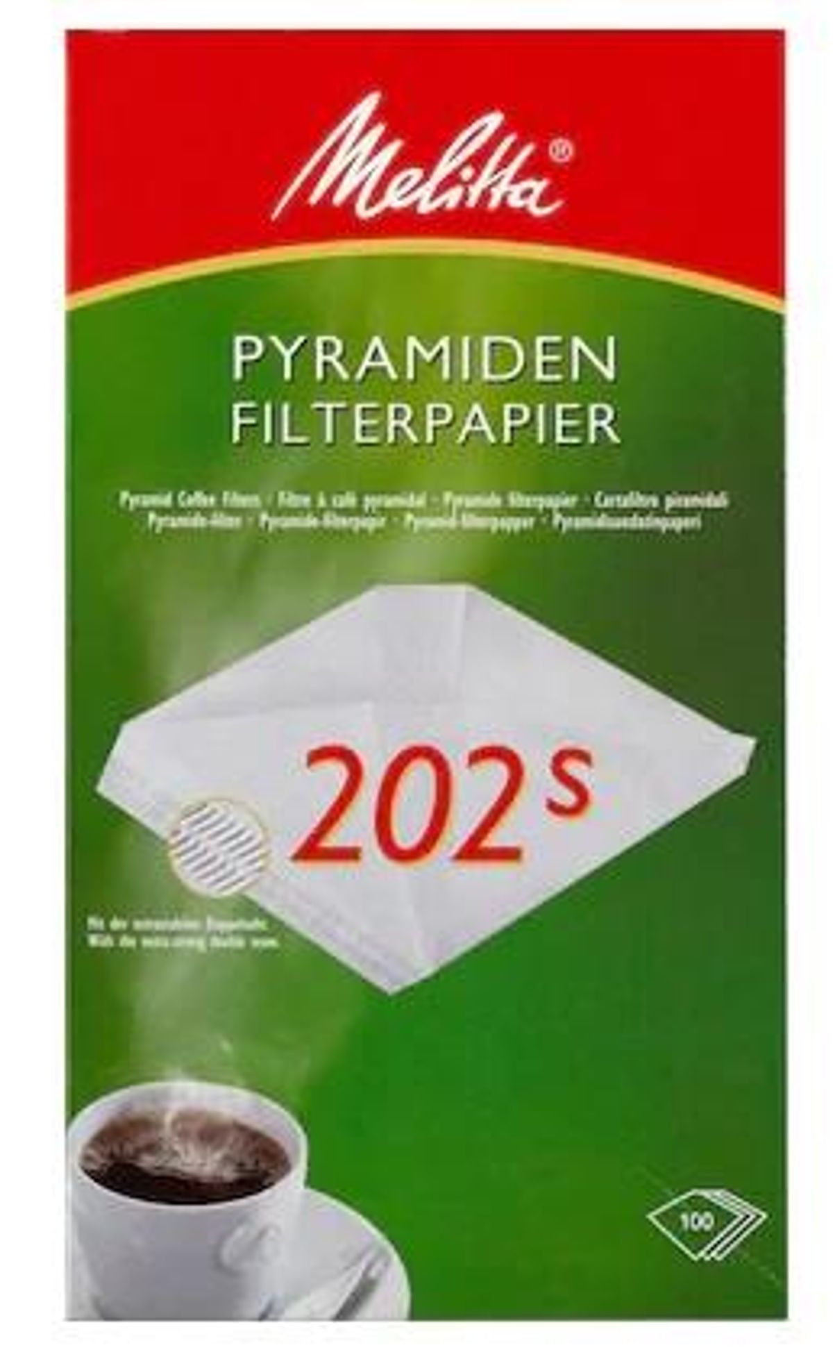 Melitta Pyramiden 202 S kaffefilter