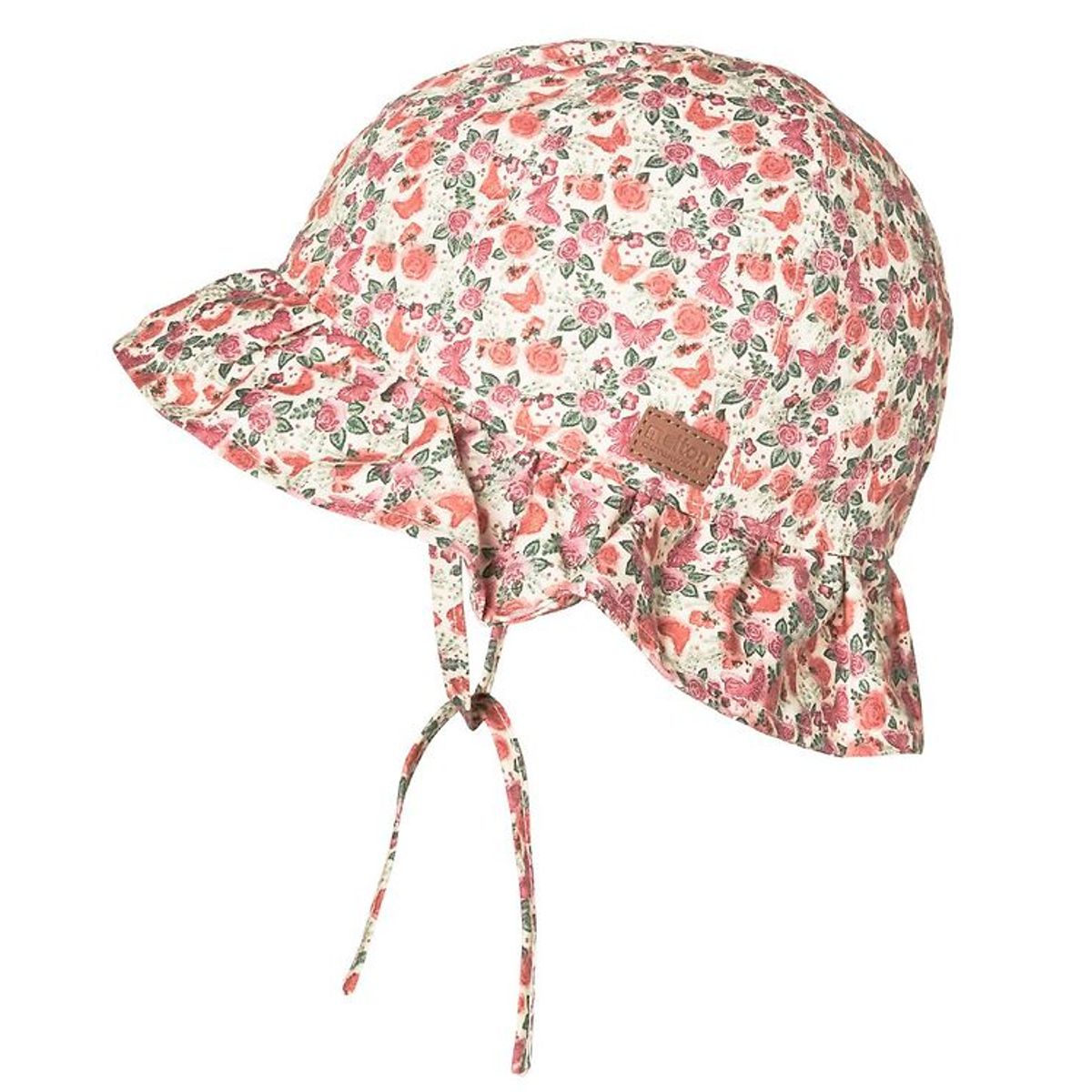 Melton Sommerhat - UV30 - Creme m. Roser