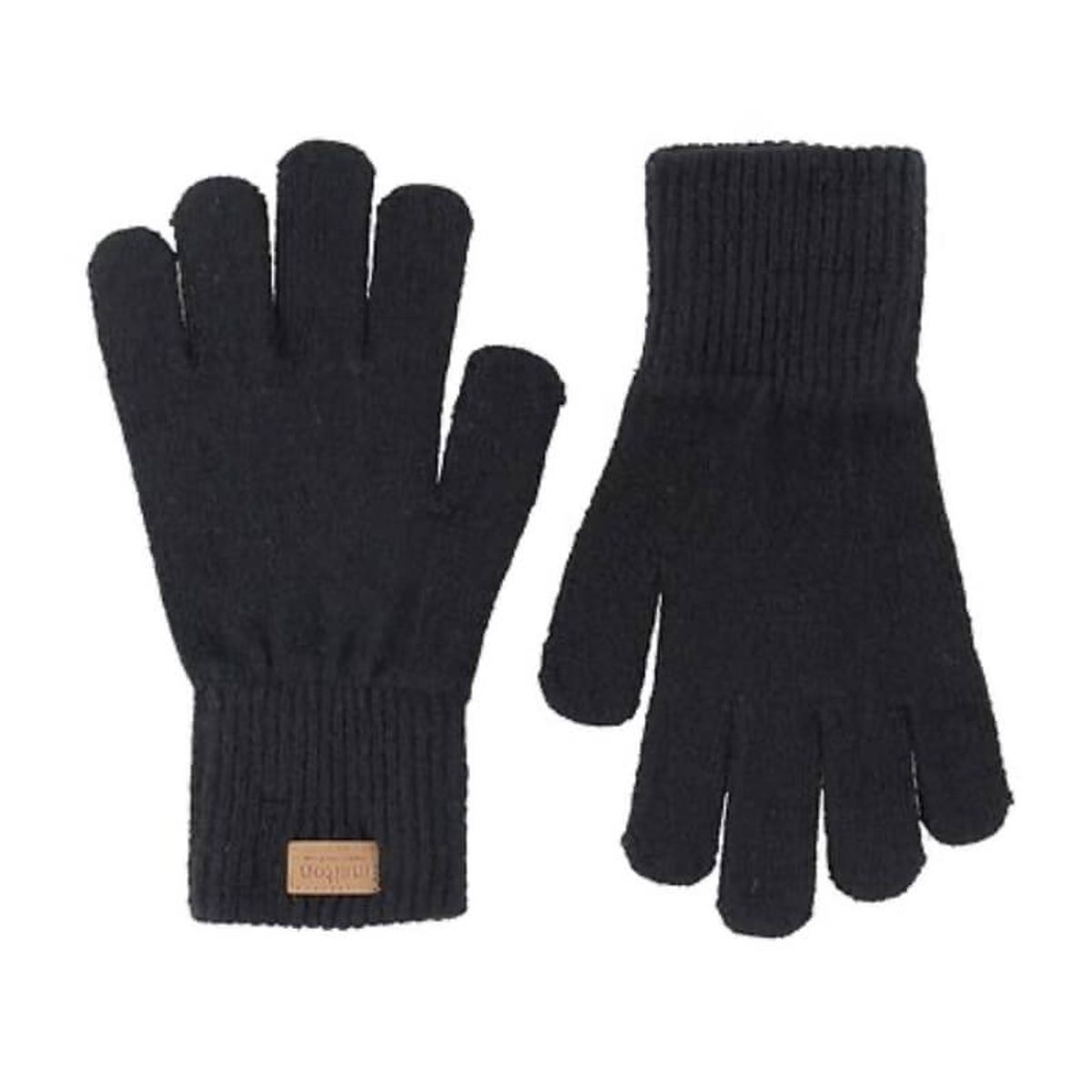 Melton - Strik handsker - Black - 3-6 år / Sort