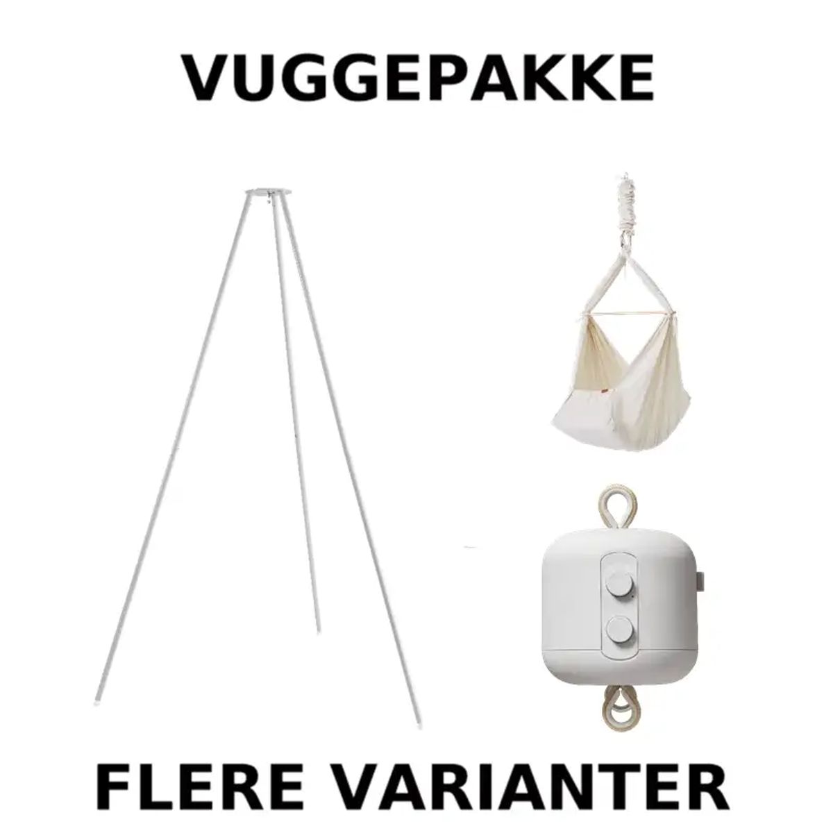 Membantu Vuggetilbud - Basic - Beige - Grå - Hvid