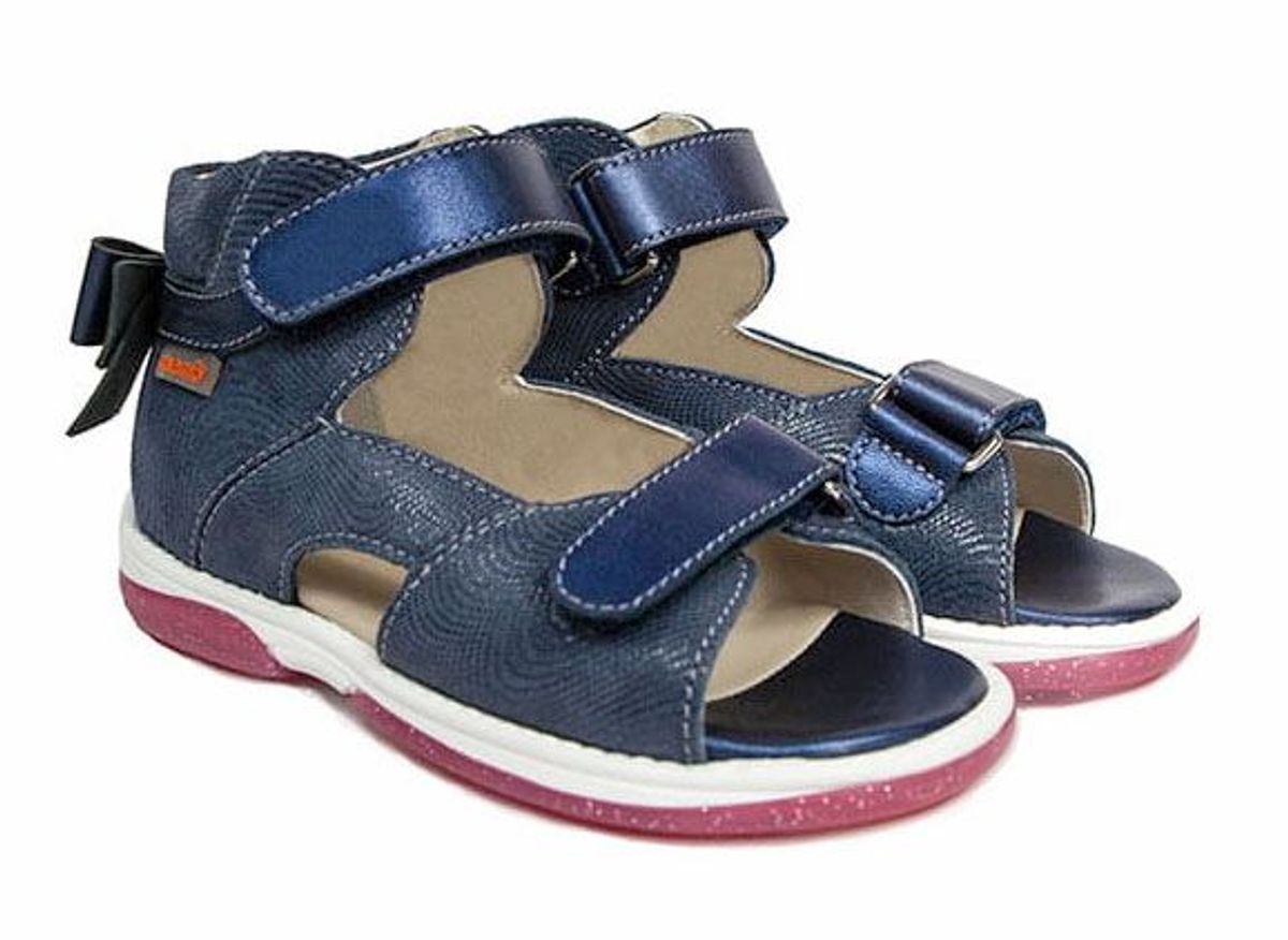 Memo Juliet sandal, navy - sandal med ekstra støtte