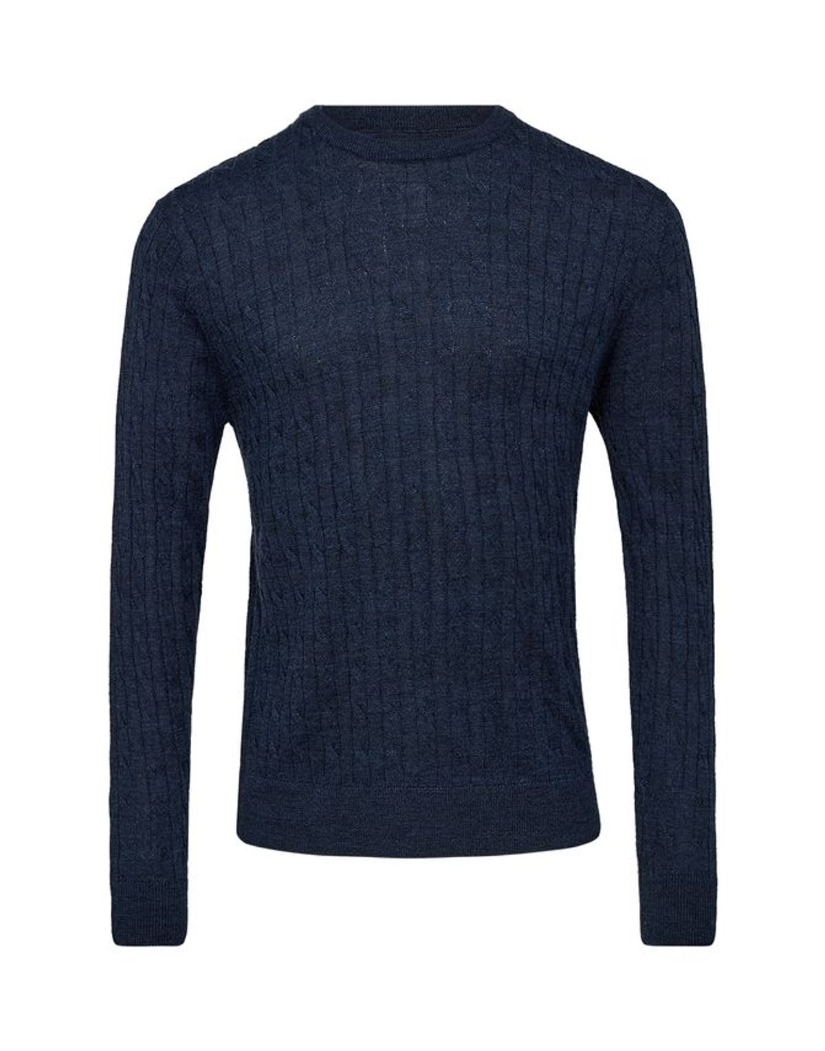 Mens merino o-neck modern fit