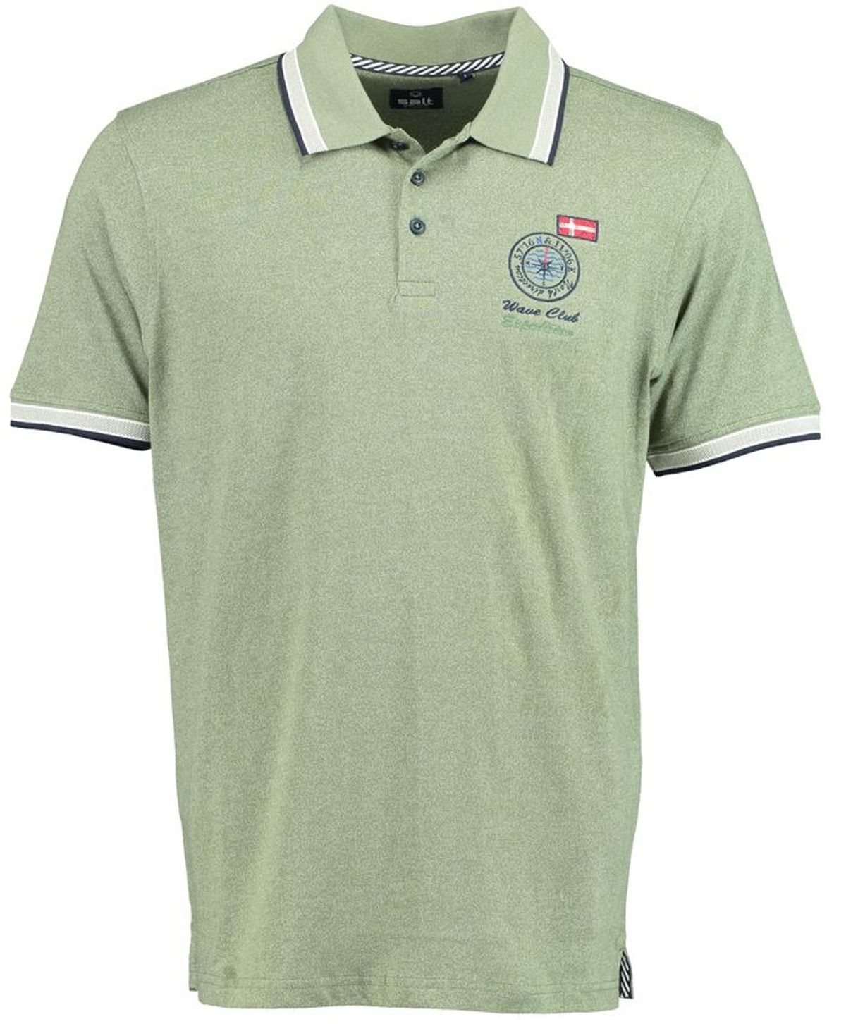 Mens slub yarn polo