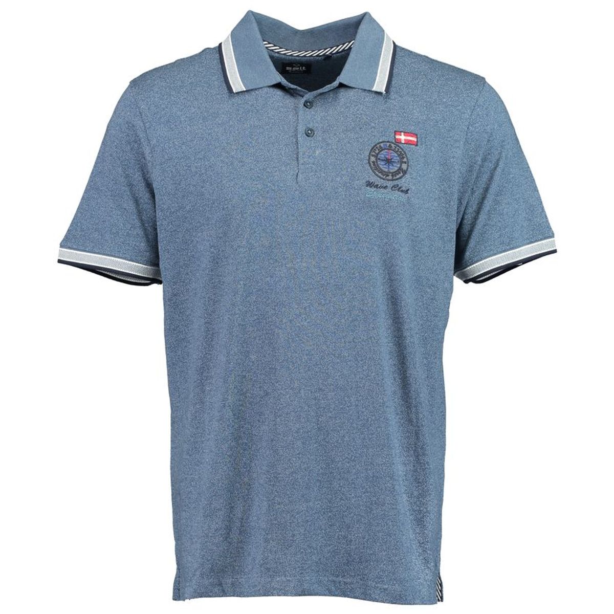 Mens slub yarn polo