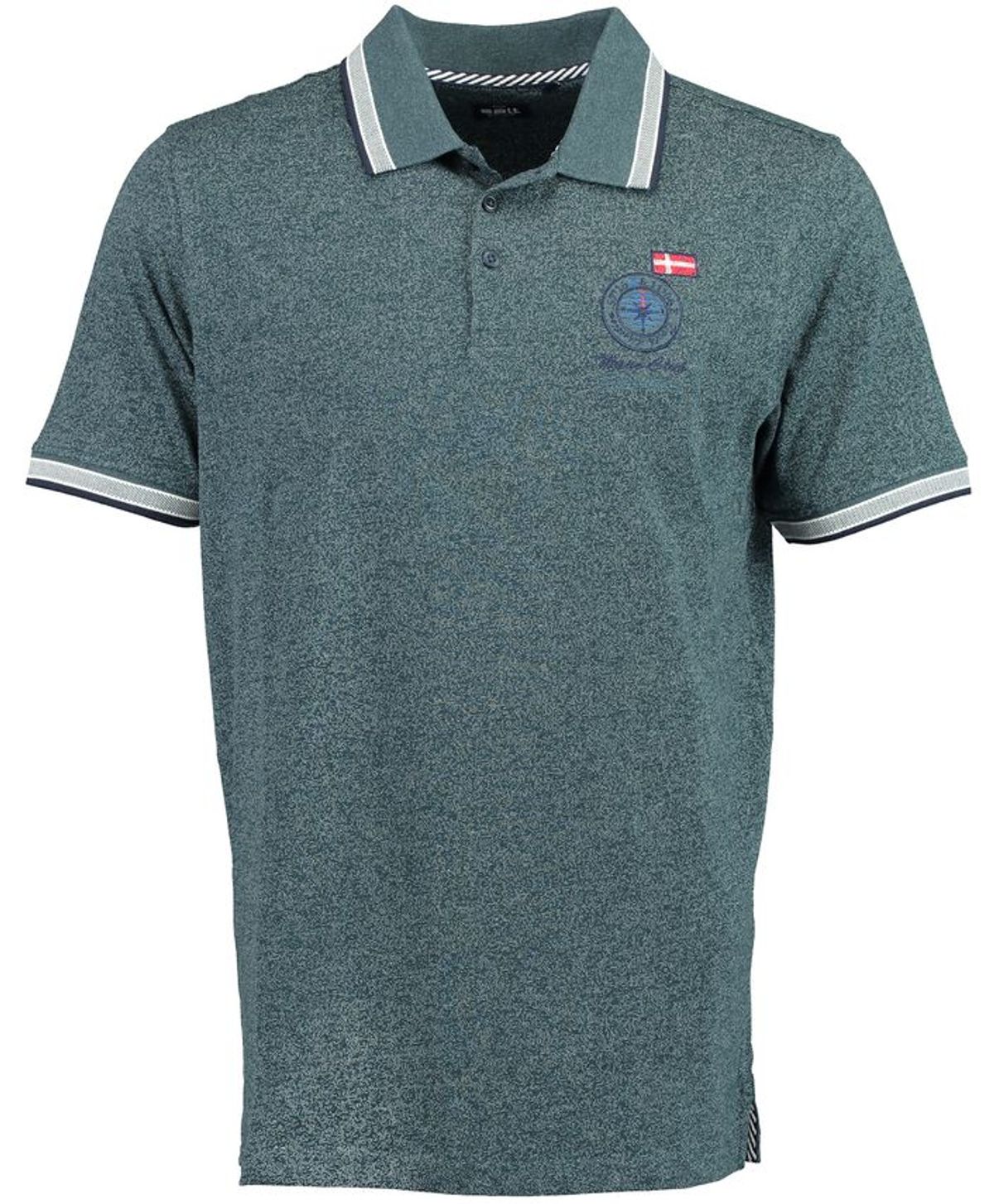 Mens slub yarn polo