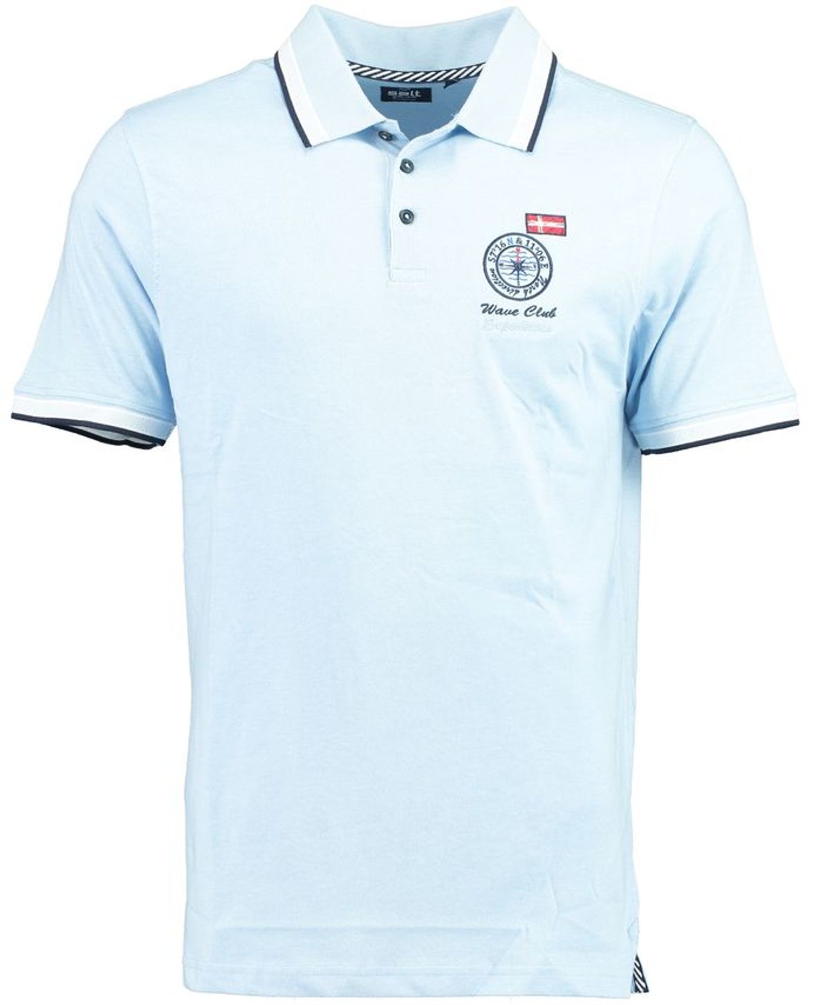 Mens slub yarn polo