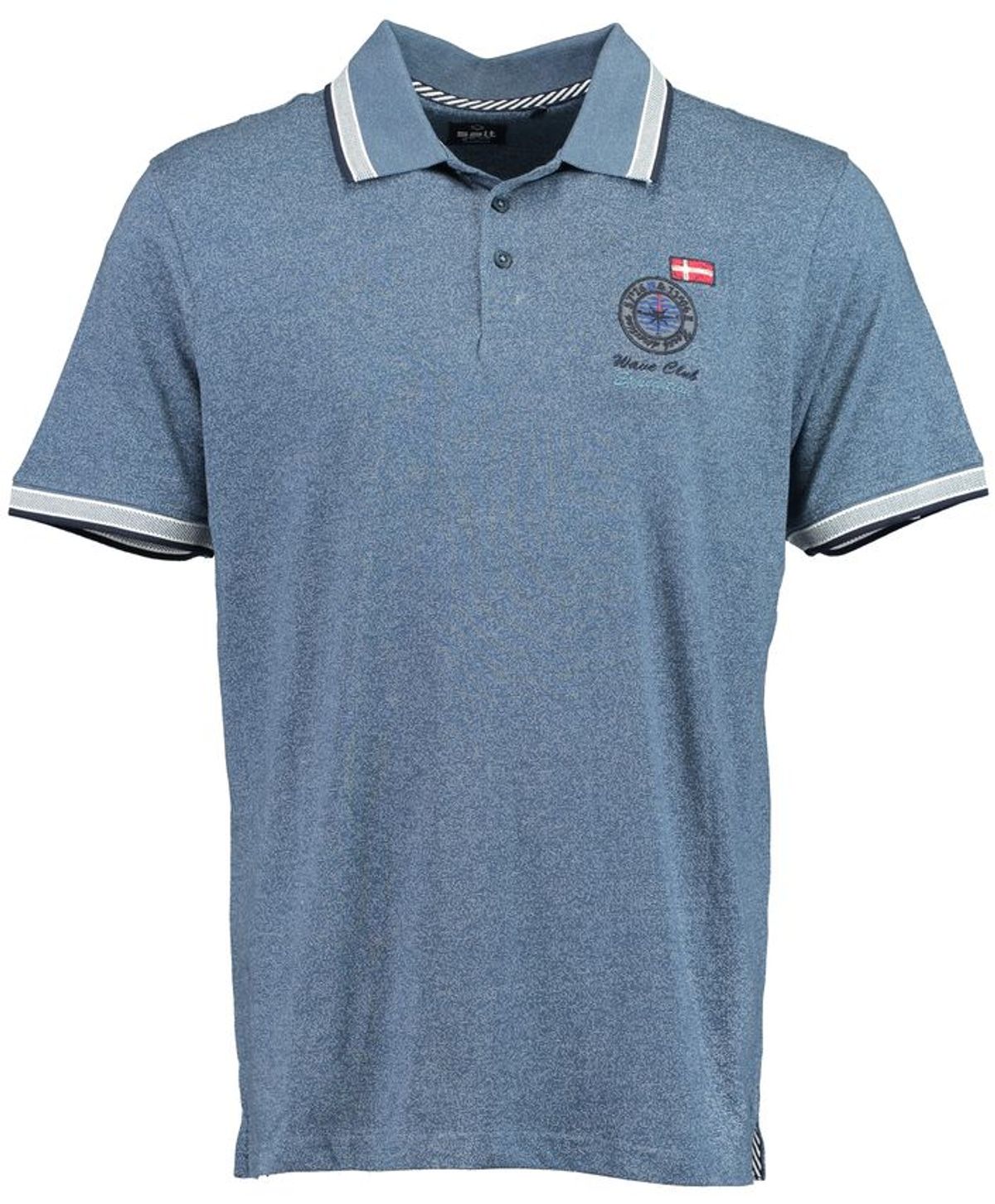 Mens slub yarn polo