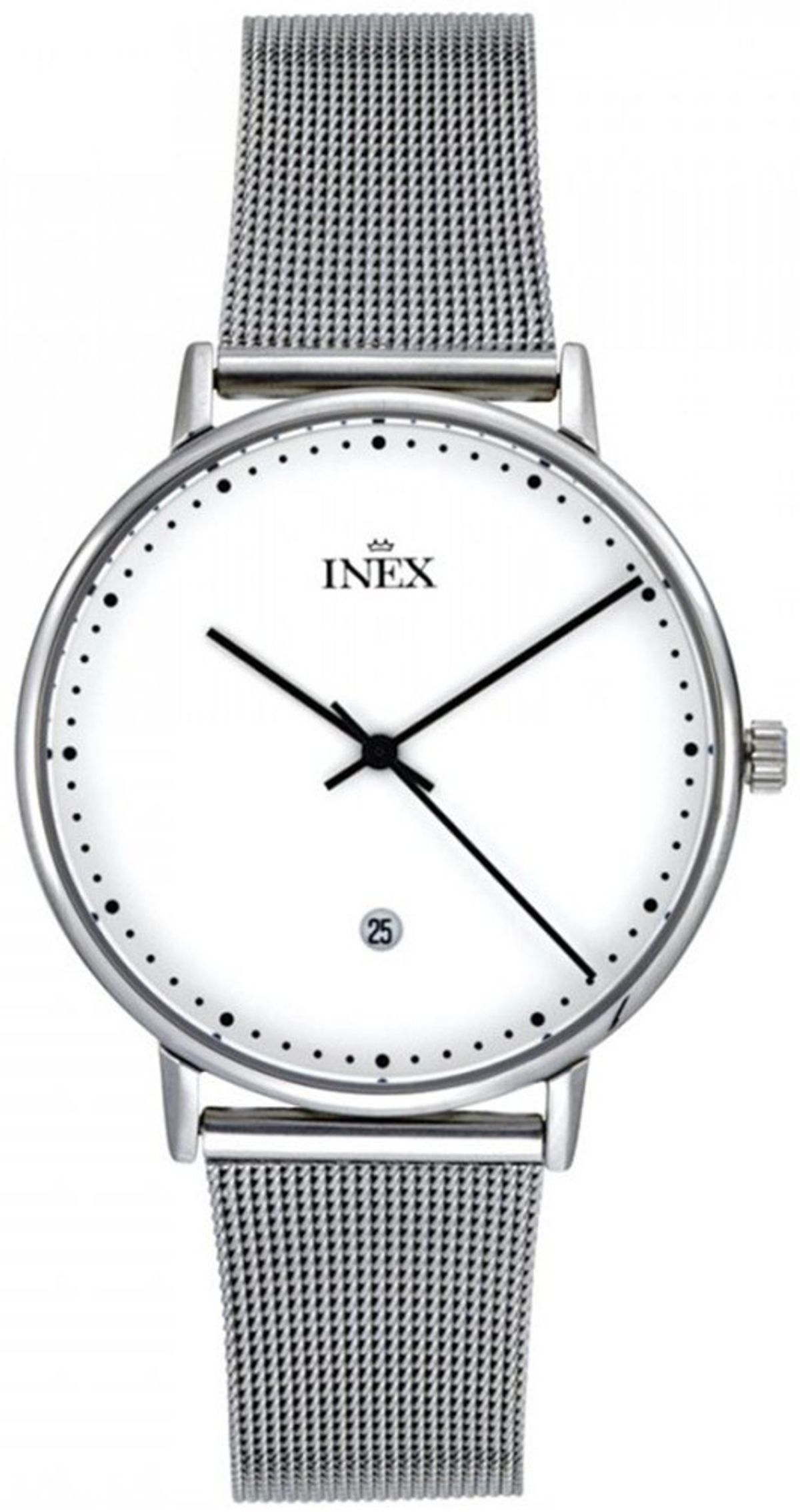 Mens White And Silver Ur Fra Inex A69468-1S0P