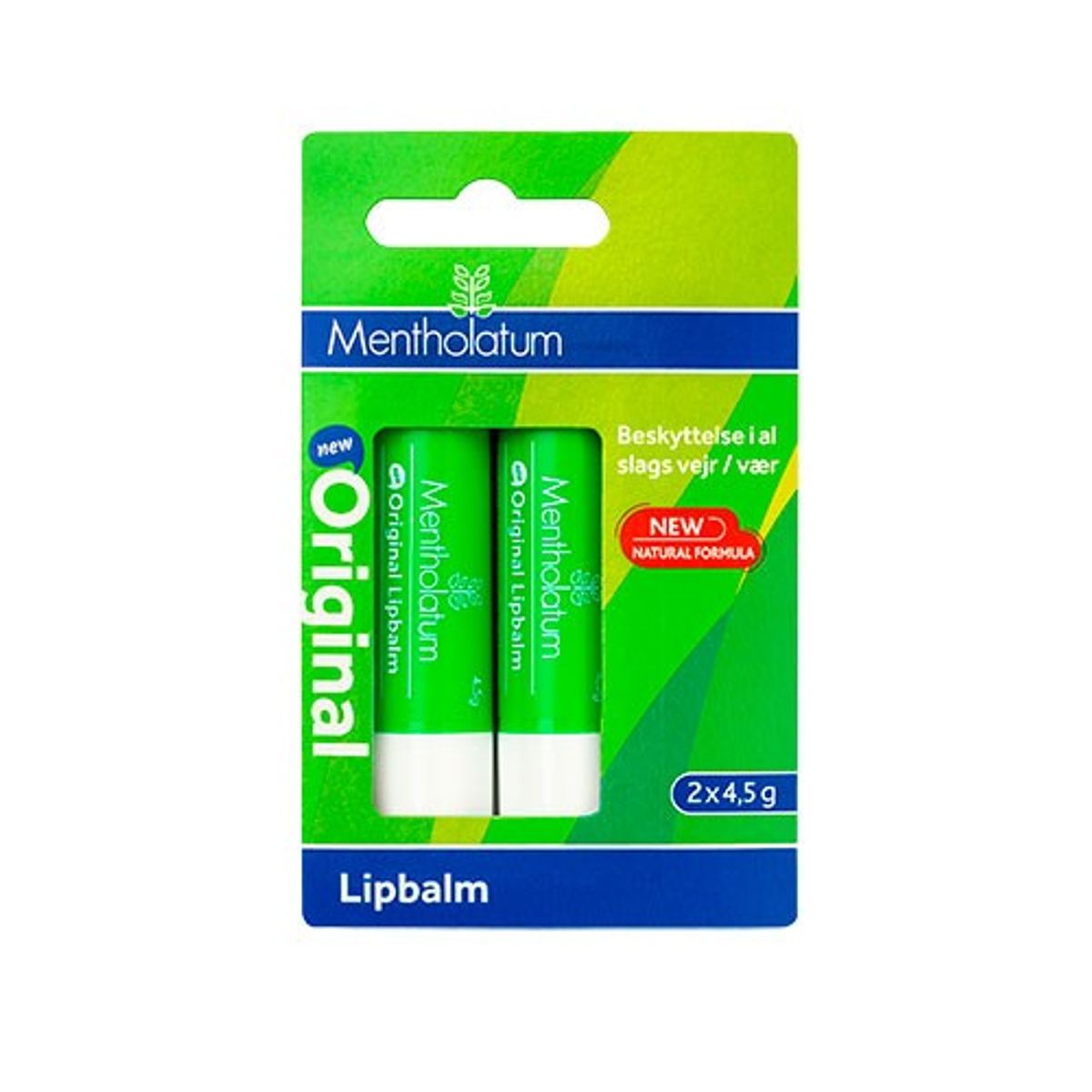 Mentholatum Læbepomade Original 2x4,5 g - 1 pakke