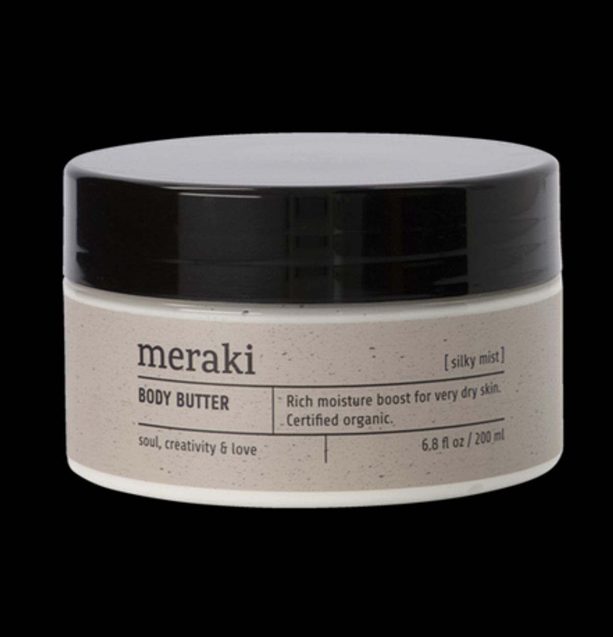 Meraki Body Butter, Silky Mist, 200ml.