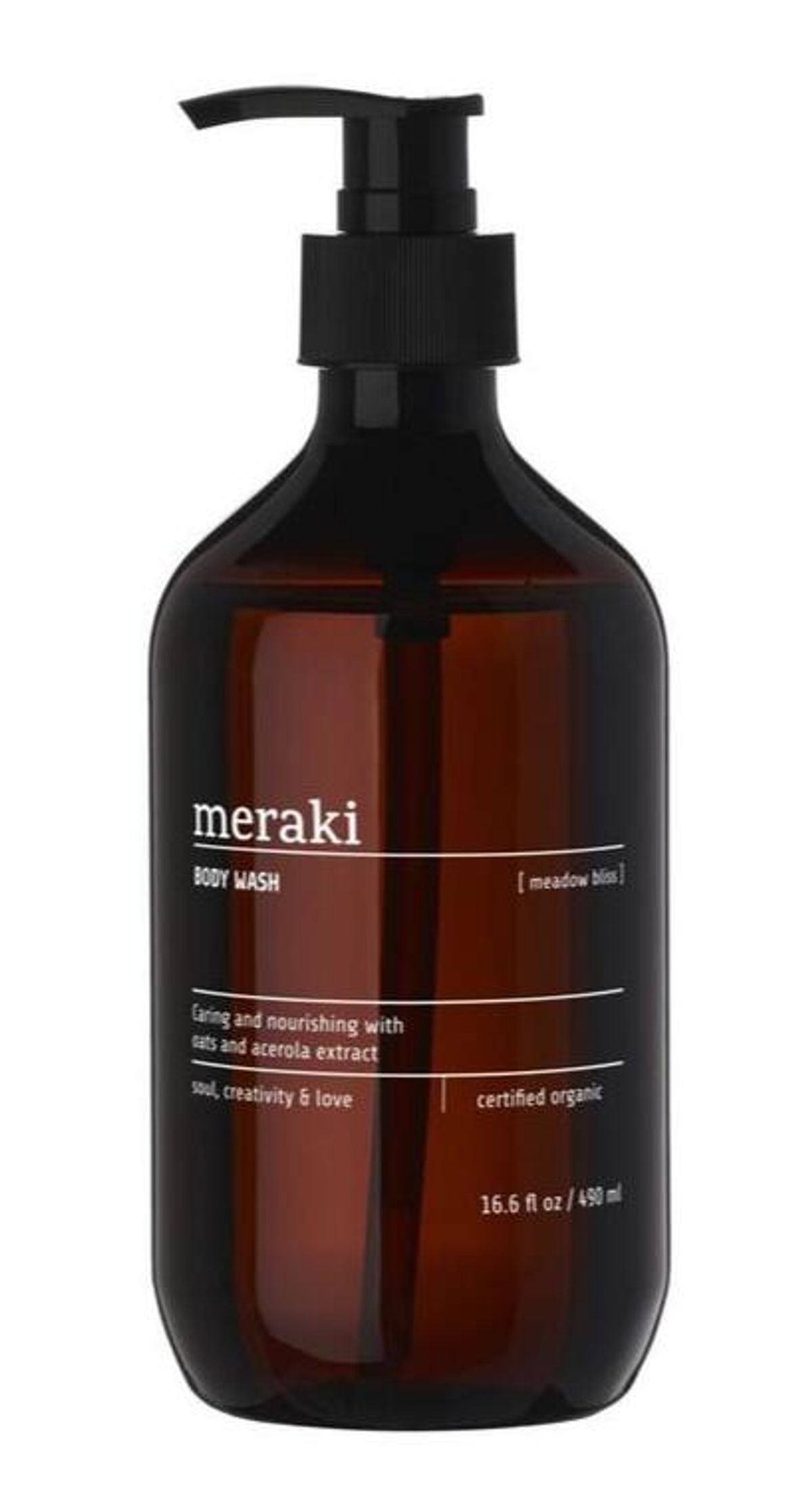 Meraki Body Wash, Meadow Bliss, 490ml.