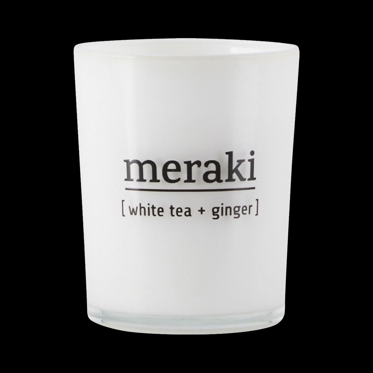 Meraki Duftlys White tea & ginger, Dm.: 5,5 cm, H.: 6,7 cm.