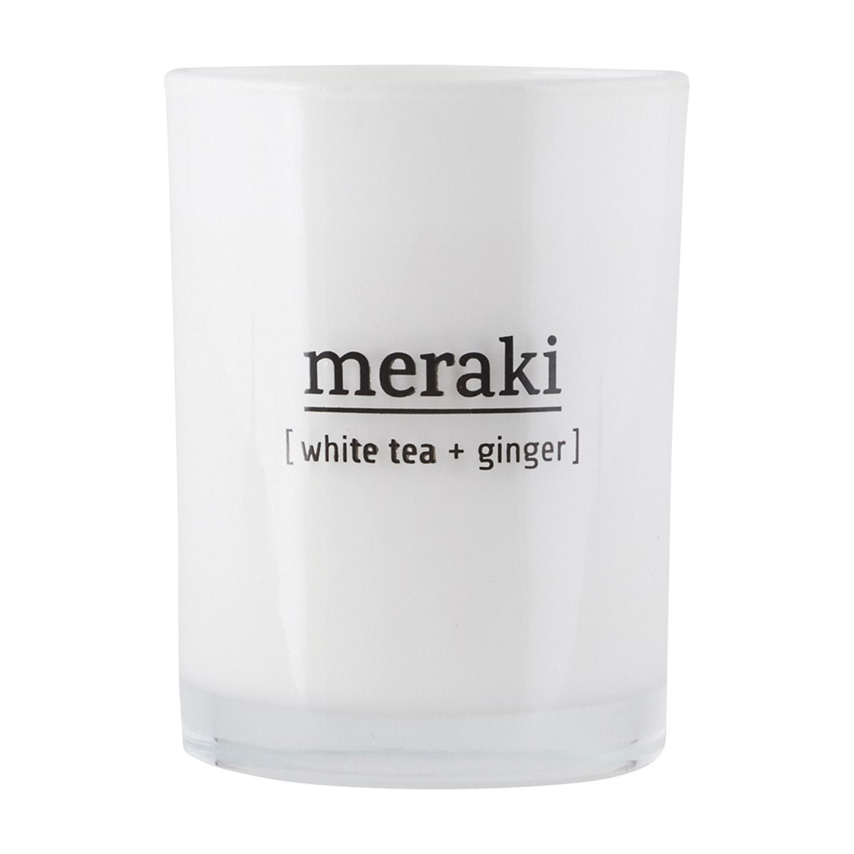 Meraki - Duftlys, White tea & ginger