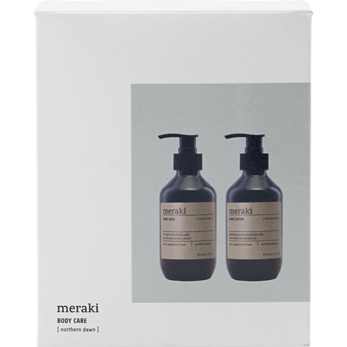 Meraki - Gaveæske - Body Wash Og Body Lotion - Northern Dawn