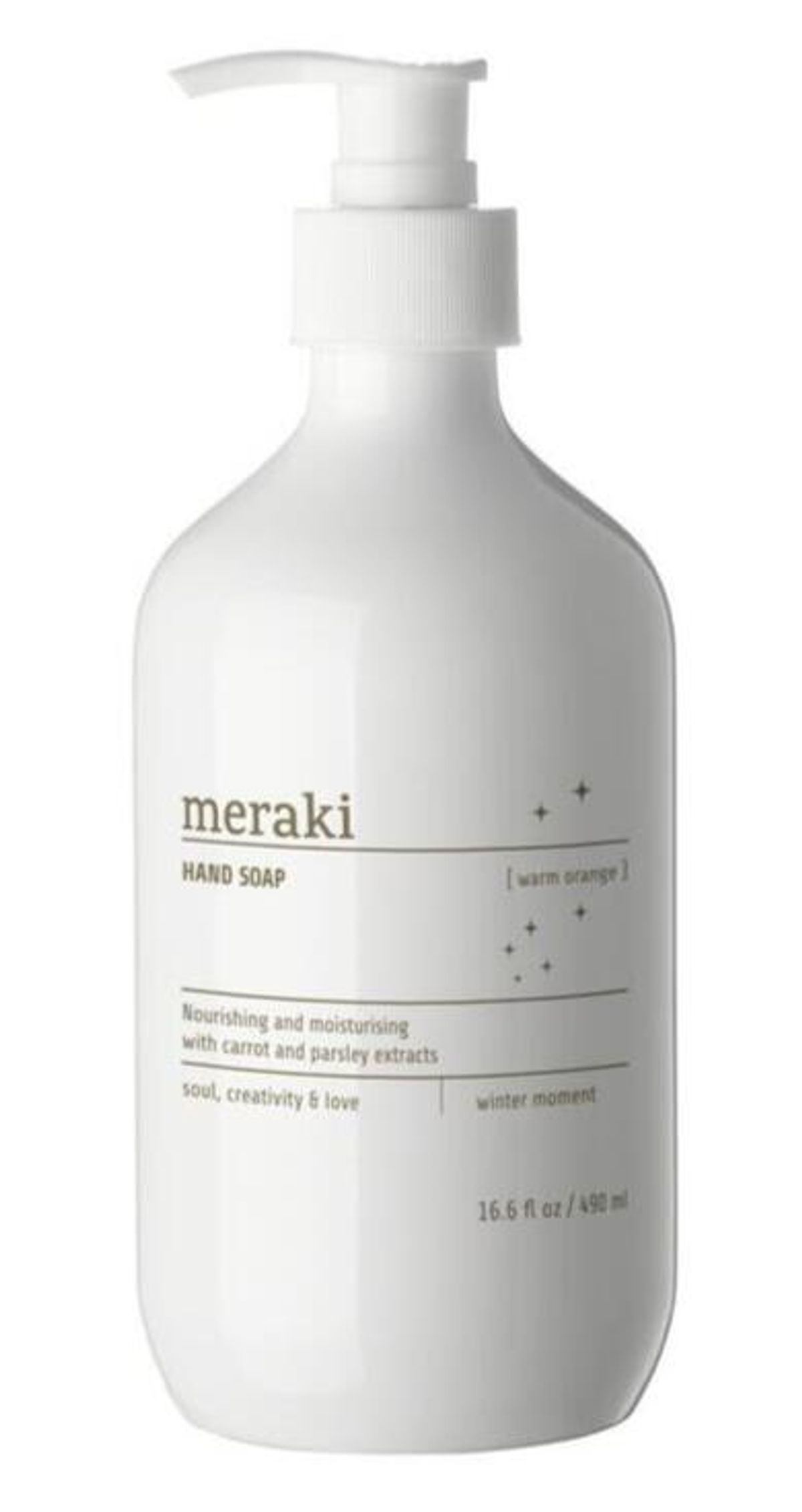 Meraki Håndsæbe, Warm Orange, Winter Moment, 490ml.