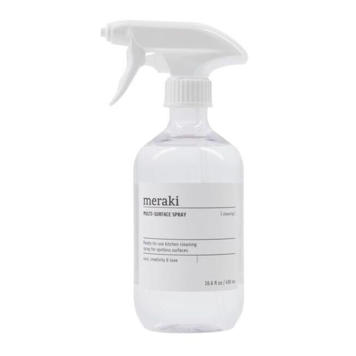 Meraki Rengøringsspray, klar, 490ml.