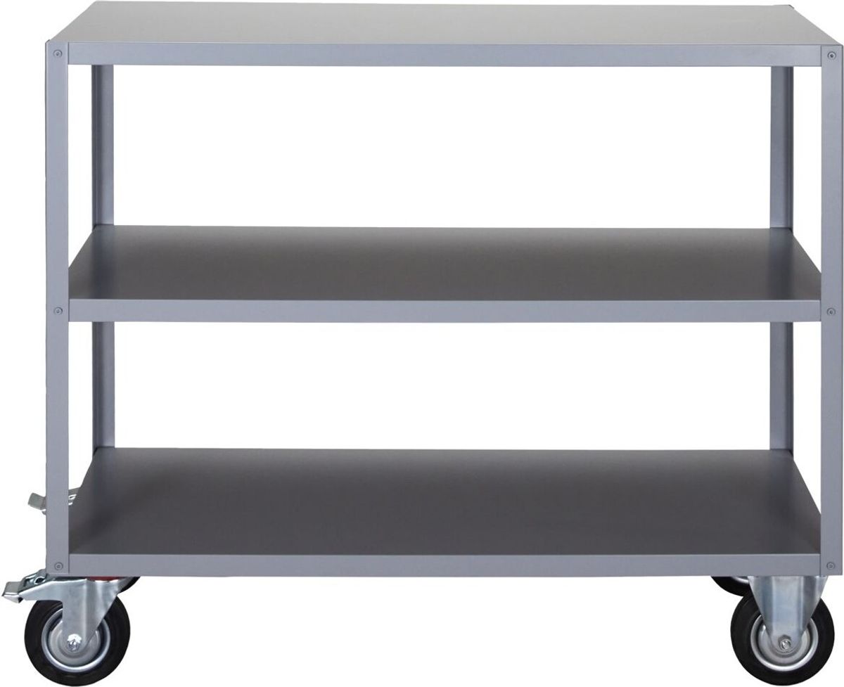 Meraki - Reol Med Hjul - Trolley - Grå - 101x45x120 Cm