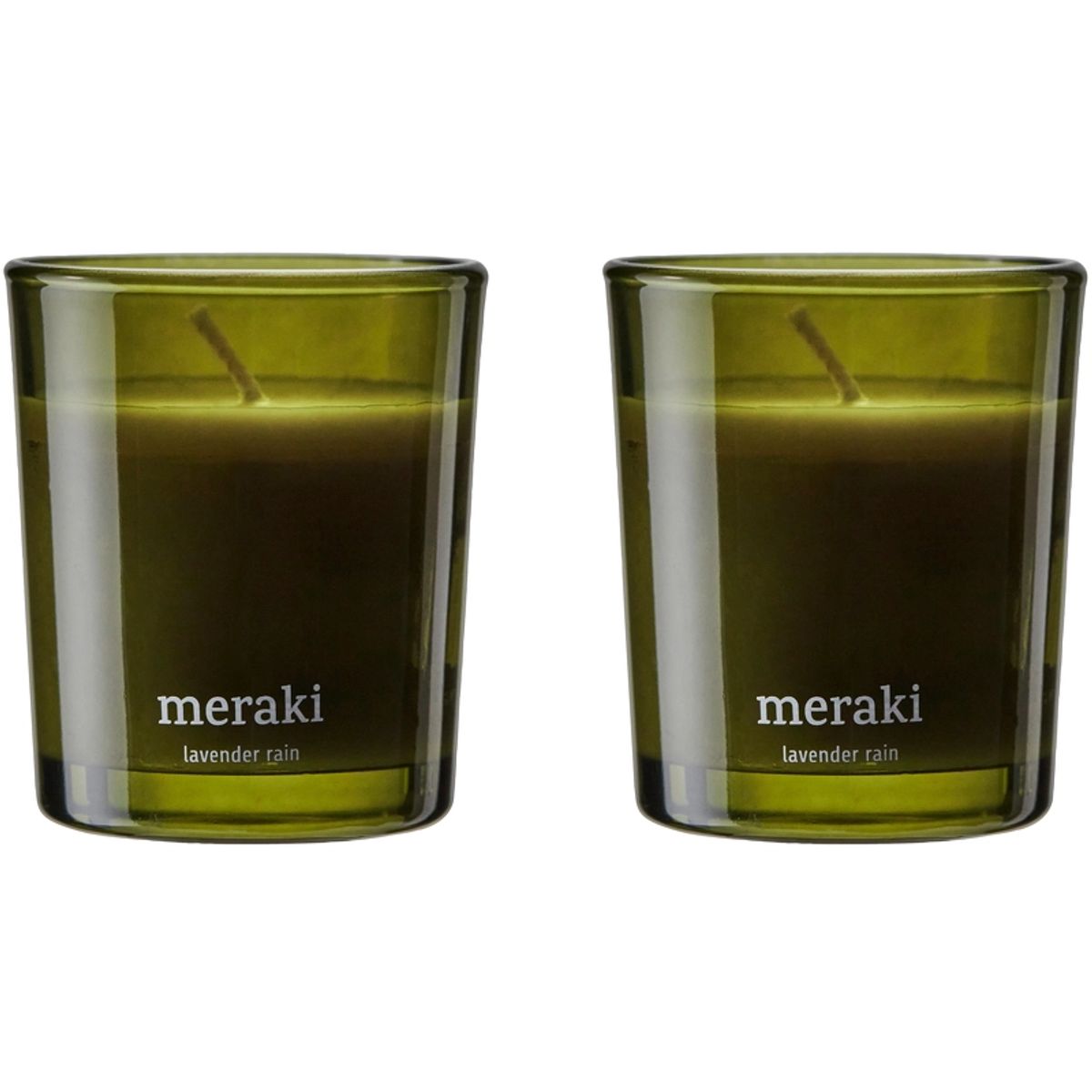 Meraki Scented Candle 2 x 60 gr. - Lavender Rain