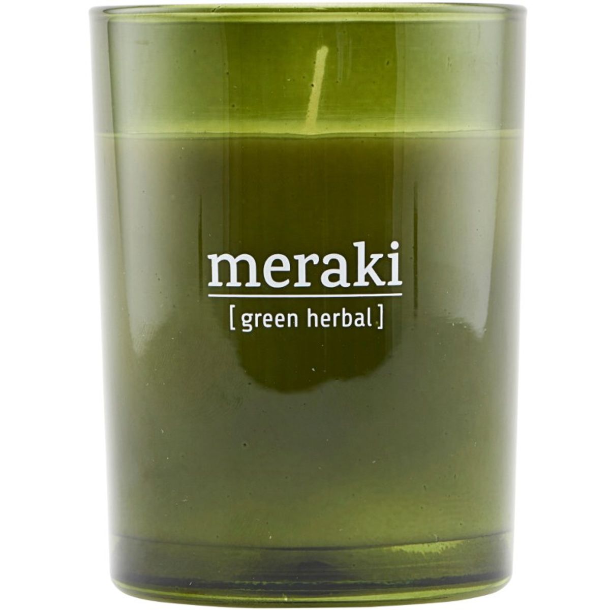 Meraki Scented Candle 8 x 10,5 cm - Green herbal