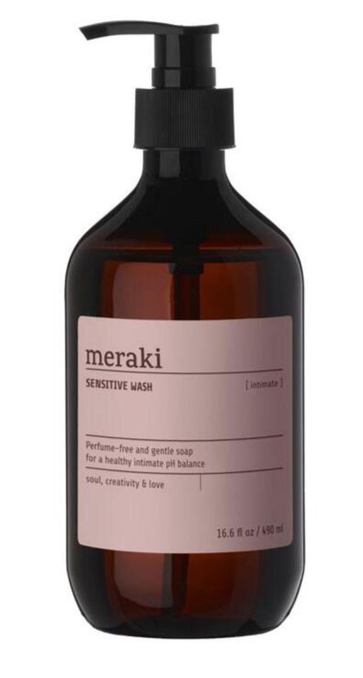 Meraki Sensitive Wash, Intimate, 490ml.