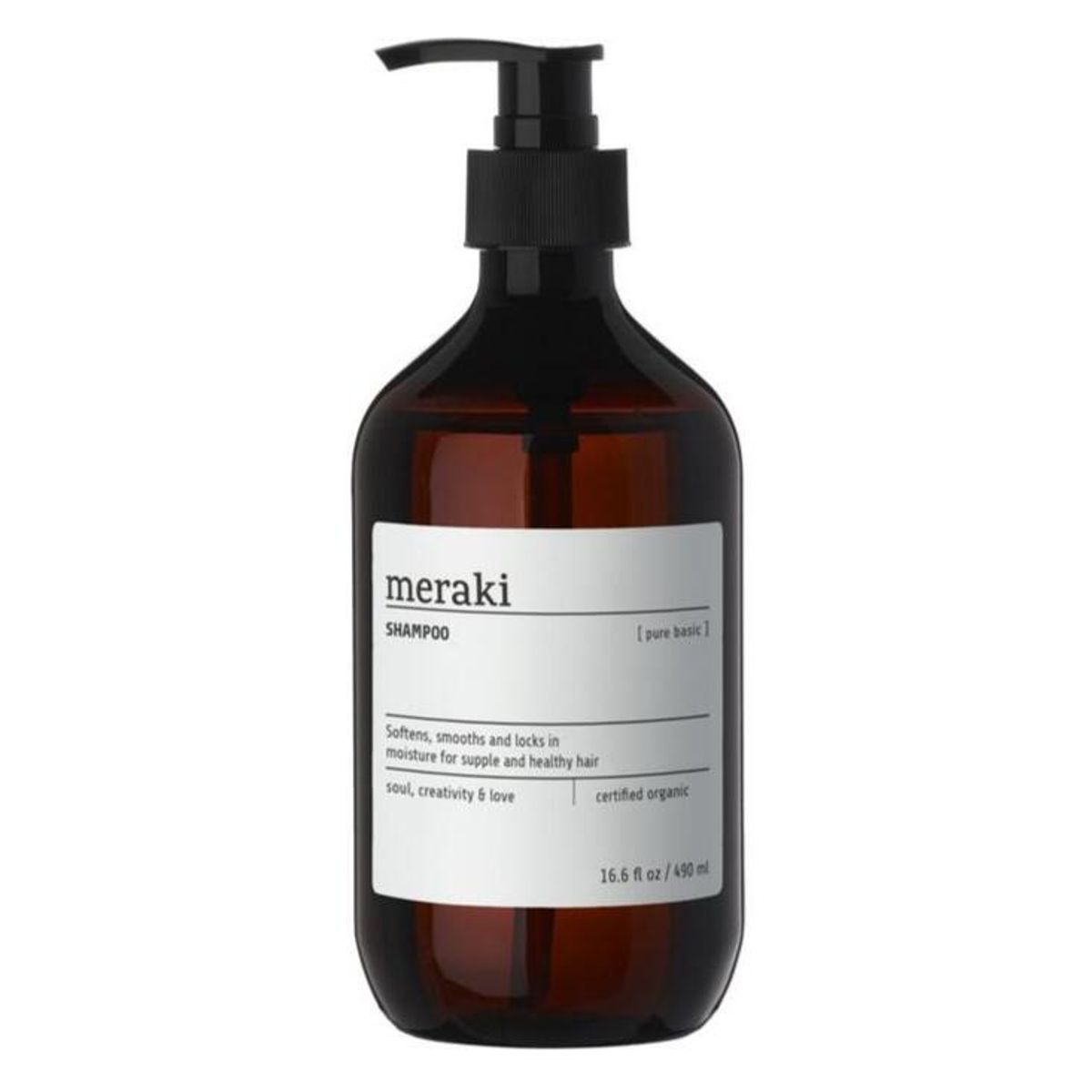 Meraki Shampoo, Pure Basic, 490ml.