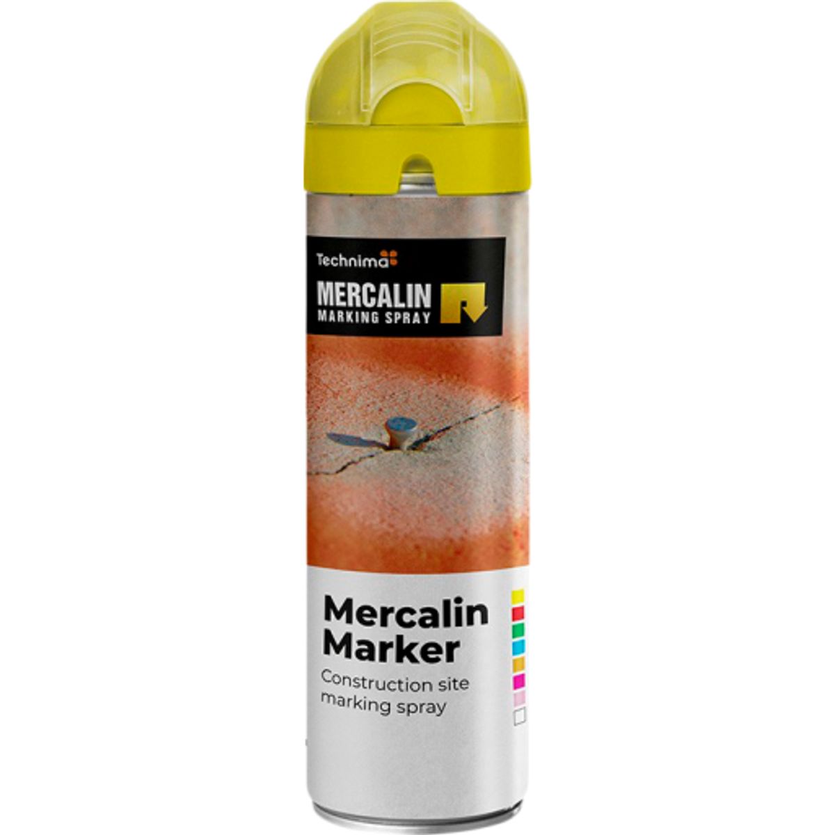 Mercalin markeringsspray - 500gr - floucerende gul