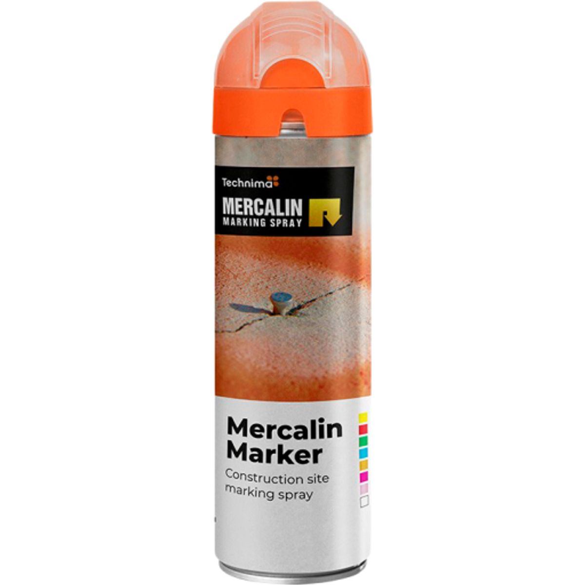 Mercalin markeringsspray - 500gr - floucerende orange