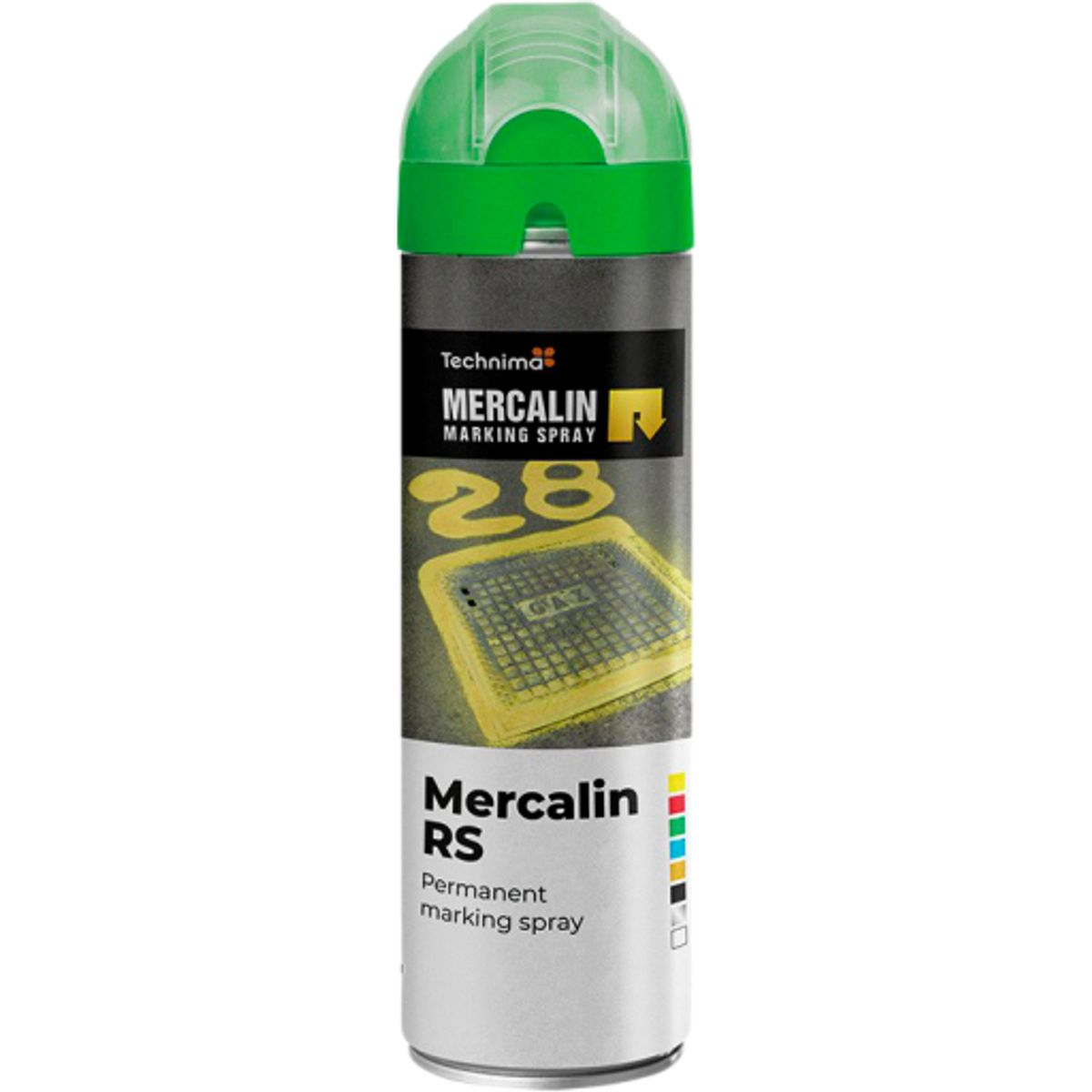 Mercalin markeringsspray - 500gr - grøn