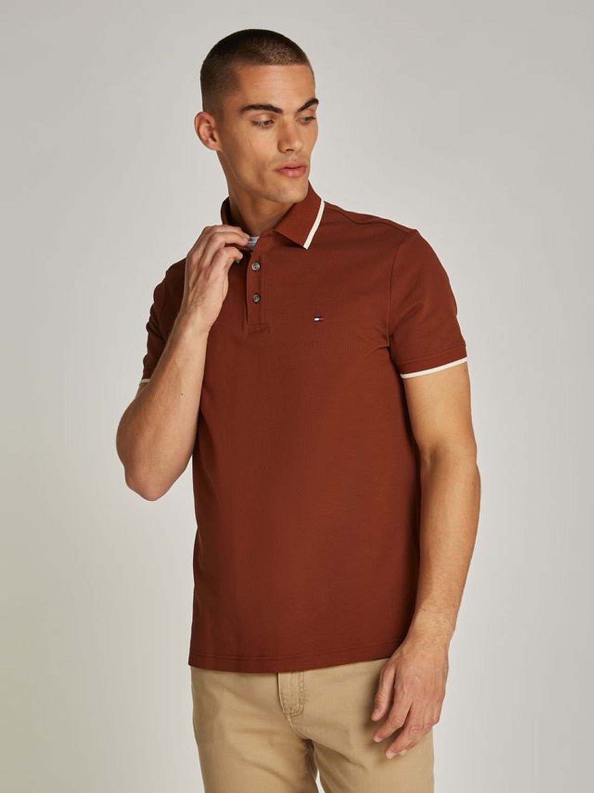 MERCERISED UNDERCOLLAR REG POLO