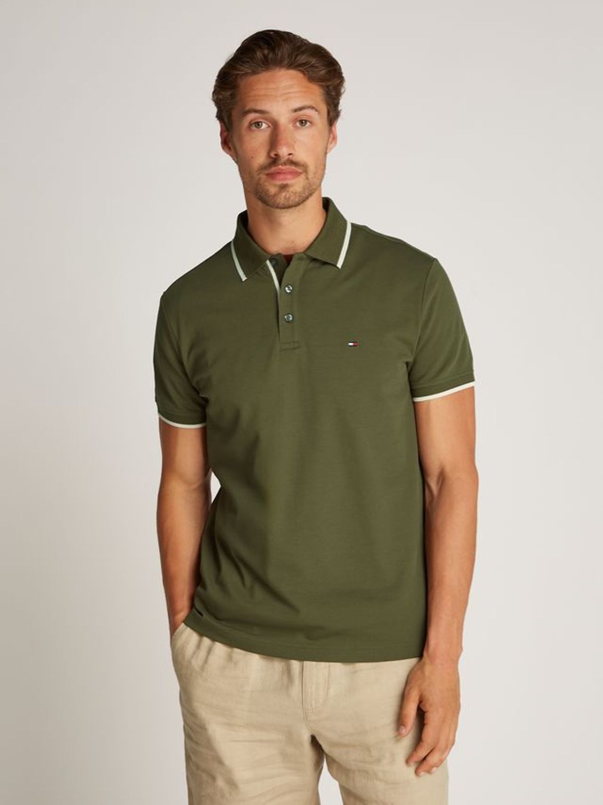 MERCERISED UNDERCOLLAR REG POLO