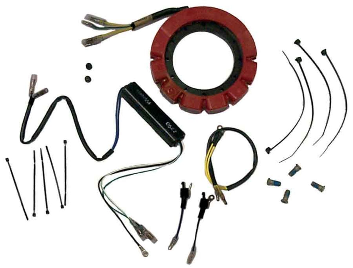 Mercury / Mariner rød stator med adapter - 398832075A17