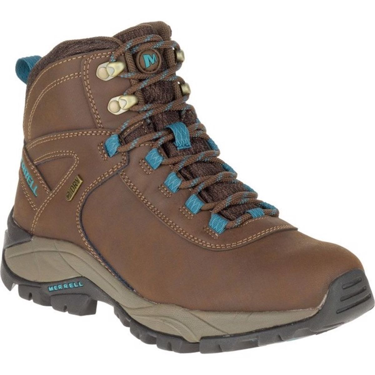 Merrell Vego Mid Dame, d.earth/Blå-38 - Vandrestøvler