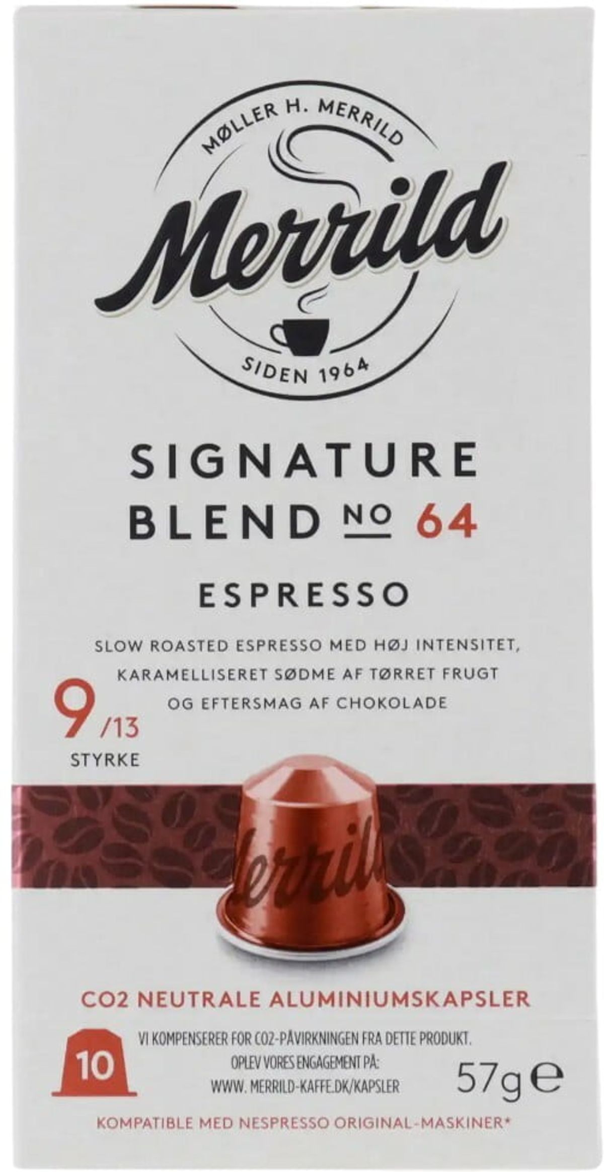 Merrild - Signature No. 64 (10 stk) - Kapsler til Nespresso