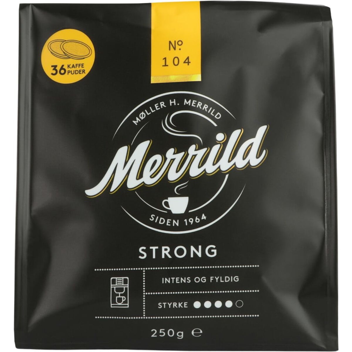 Merrild - Strong (36 stk) - Puder til Senseo