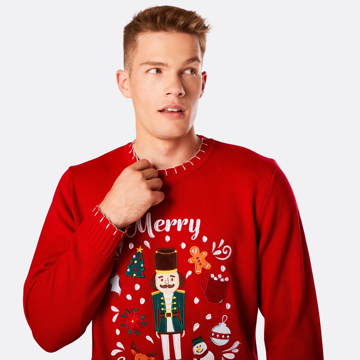 Merry Christmas Julesweater Herre