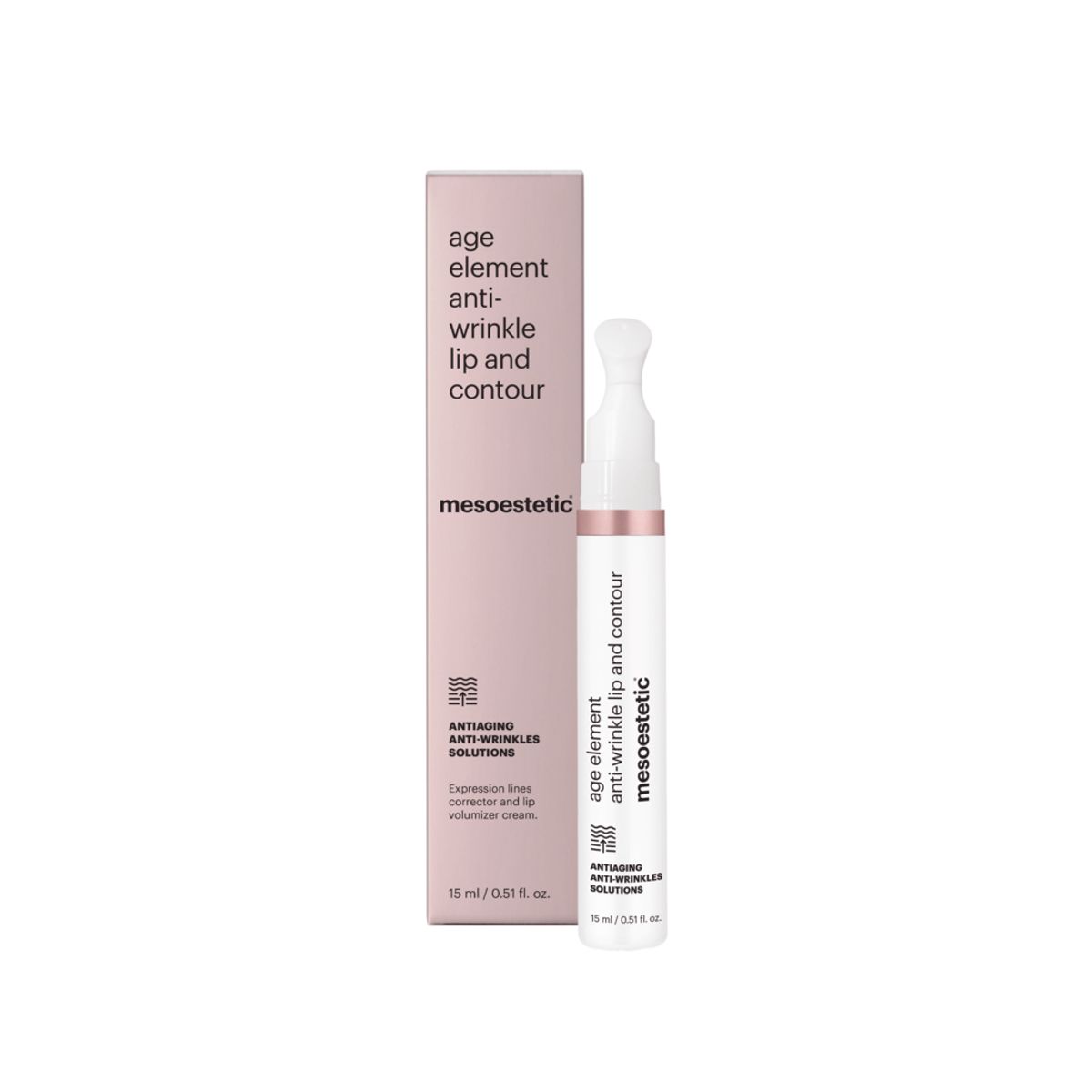 Mesoestetic Age Element Anti-Wrinkle Lip & Contour - Anti rynkecreme til læber - 15 ml. - Genopbyg læberne og opnå volumiserende fillereffekt