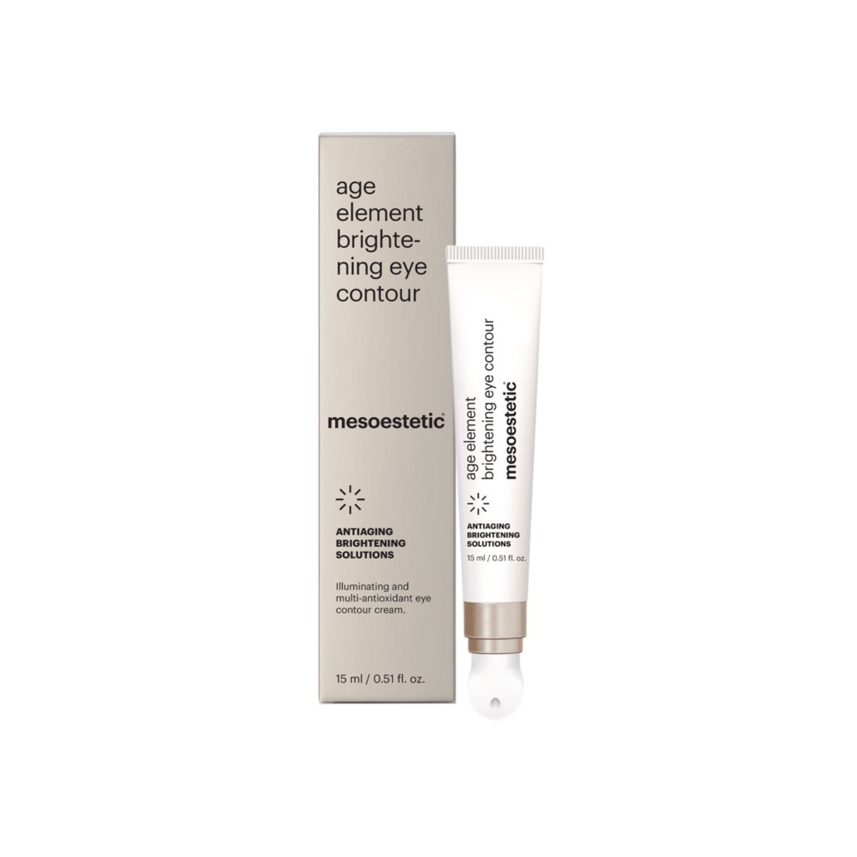 Mesoestetic Age Element Brightening Eye Contour - Effektiv blegecreme mod pigmentforandringer ved øjenkonturen - 15 ml. - Reducerer tegn på træthed