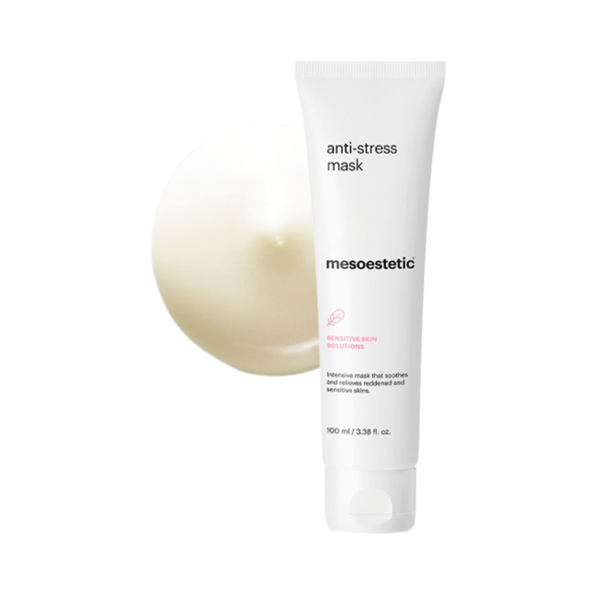 Mesoestetic Anti-Stress Mask - Intensiv maske der lindre rødme og sensitiv hud - 100 ml. - Reducere rødme i ansigtet - Hudpleje til sensitiv hud