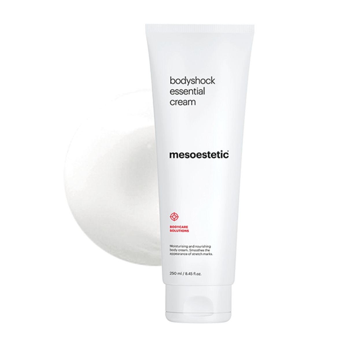 Mesoestetic Bodyshock Essential Cream - Fugtighedscreme til kroppen med opstrammende effekt - 250 ml. - Effektiv mod strækmærker og appelsinhud