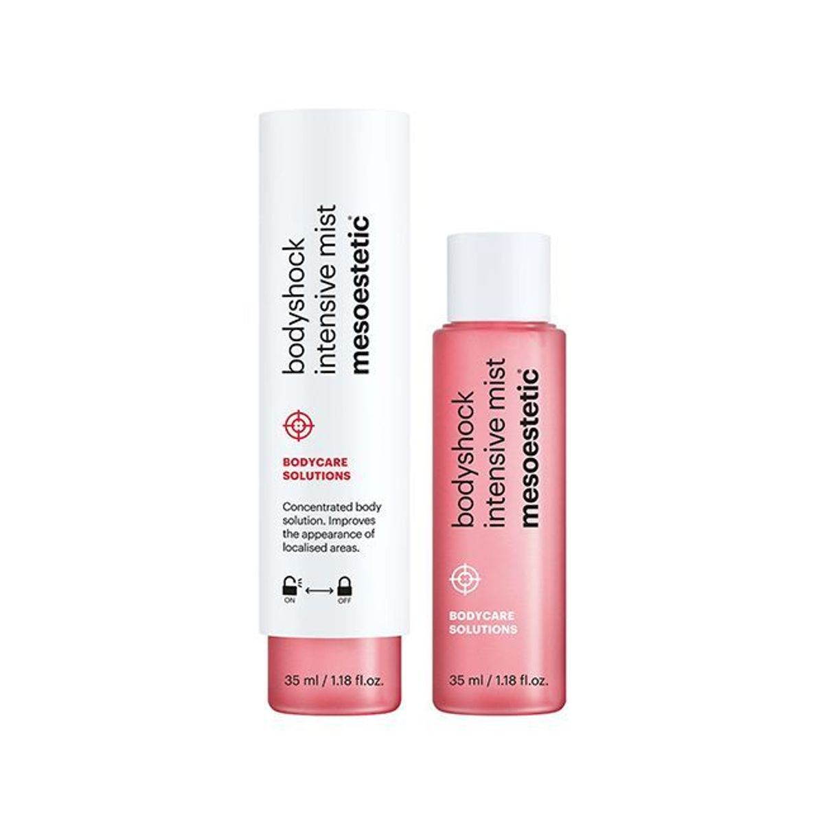 Mesoestetic Bodyshock Intensive Mist - Opstrammende bodymist / creme til kroppen - 2 x 35 ml. - Effektiv behandling af appelsinhud på kroppen