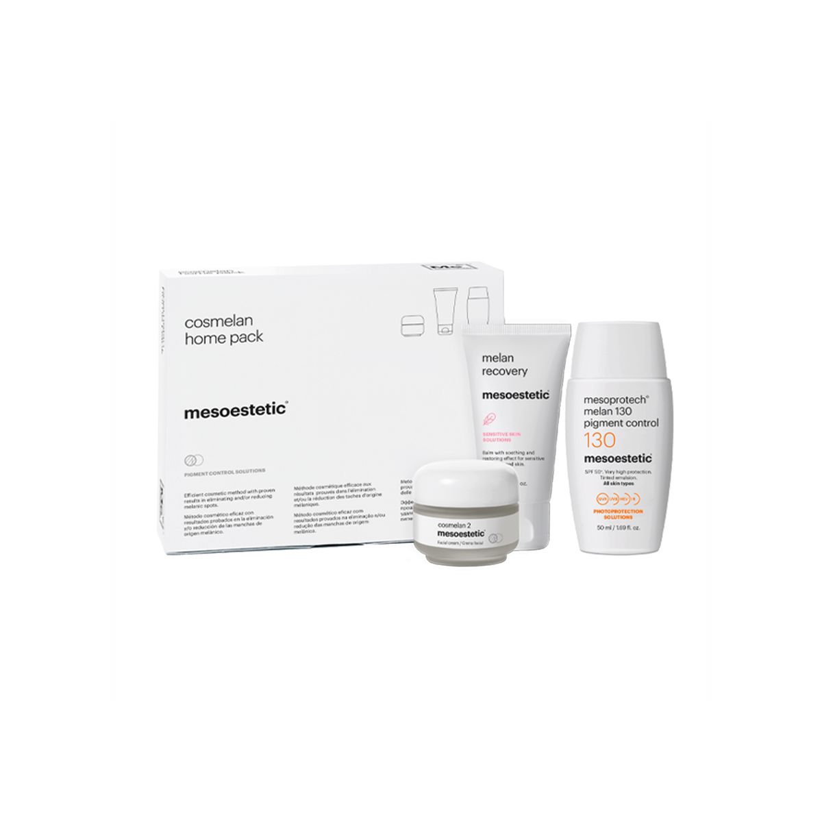 Mesoestetic Cosmelan Home Pack - Cosmelan hjemme behandling - Effektiv mod pigmentforandringer - 50 ml - Mod mørke pletter på huden