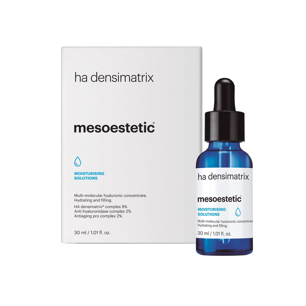 Mesoestetic Ha Densimatrix - Fugtgivende koncentrat effektiv mod tør hud og rynker - 30 ml. - Anti-aging og fyldende virkning - Hudpleje til tør hud